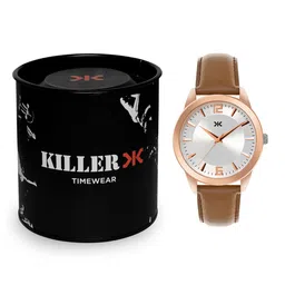Killer Men Brass Dial & Straps Analogue Watch KLM105A-image-8