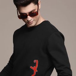 FCUK Brand Logo Embroidered Pullover Sweatshirt-picture-41