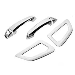 Auto Pearl Stylish Car Door Catch Handle Cover ABS India Compatible For Mahindra Kuv 100 (2016), HC_Chrome_KUV_100_2016-image-4