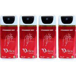 Qelica Set Of 4 Strawberry Mint Fresh Breath Spray-10g Each-4