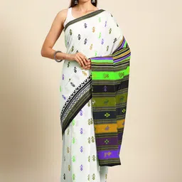 BUTA BUTI Floral Printed Pure Cotton Saree-image-52