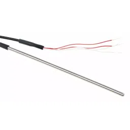RS PRO PT100 RTD Sensor 3 mm Dia 125 mm Long 4 Wire Probe Class B +250°C Max, 1235586-8