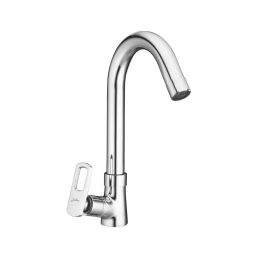 Jabra Swan Neck Tap (M) Apolo Series Brass Chrome Finish Deck Mount Silver-image-90