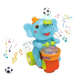 ADKD Walking & Drum Playing Elephant Musician Toy with 2 Ball Electric Toys-picture-28
