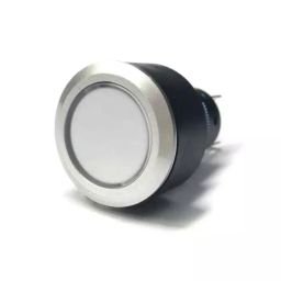 RS PRO Illuminated Push Button Switch Momentary 22.2 mm Cutout SPDT Blue LED 250 V AC, 1758292-image-2