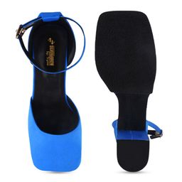 TRYME Suede Party Block Sandals image 4