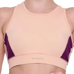 Myriad Colourblocked Full Coverage Lightly Padded Bra With Moisture Wicking image 3