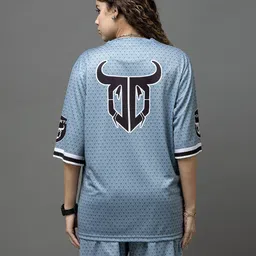 GO DEVIL Printed Round Neck T-Shirt With Shorts Co-Ords image 2