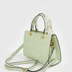 CODE by Lifestyle PU Structured Handheld Bag with Quilted image 4