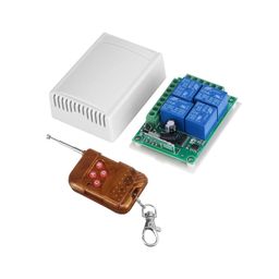 433MHz Wireless Relay Module 433MHz 24V 4 Channel Relay Module Wireless With RF Remote Control Switch - Without Battery - RS4696433MHz Wireless Relay Module 433MHz 24V 4 Channel Relay Module Wireless With RF Remote Control Switch - Without Battery - RS4696-24