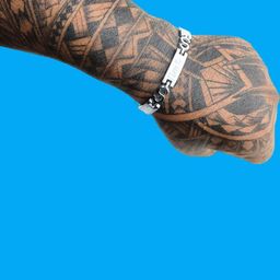 Dynamic Retail Global Stainless steel Silver-Plated Link Bracelet-image-38