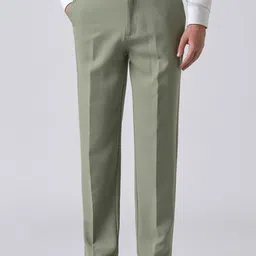 Banana Pastel Green Relaxed Fit Trousers-image-6