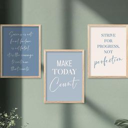 walllane Motivational Wall Art With Frame Home Decor Wall Painting For Living Room Office Bedroom-picture-42