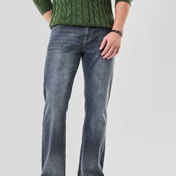 Snitch Men Dark Grey Mid-Rise Bootcut Jeans-picture-28