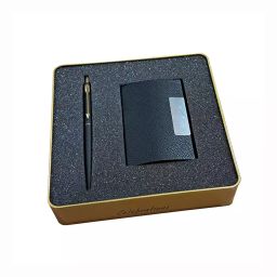 Parker CLASSIC Gold Plated Matte Black GT Ball Pen with Card Holder (Blue), 8901198513964-picture-33