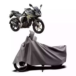 Auto Pearl Two Wheeler Cover with Bag for Yamaha Fazer-FI BS6, Silver-image-42