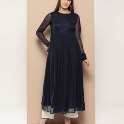 MBE Women Dobby Anarkali Kurta-image-70