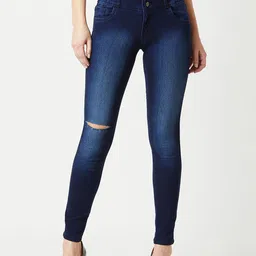 Miss Chase Women Skinny Fit High-Rise Light Fade Stretchable Jeans-image-48