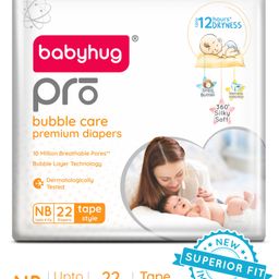 Babyhug Pro Bubble Care Premium Tape Style Diaper for New Born (NB) Size - 22 Pieces-image-16