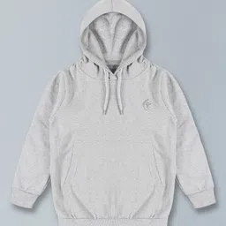 Kiddopanti Full Sleeves Placement Printed Hooded Sweatshirt - Grey-picture-46