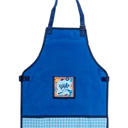 Echo Boomers Blue Multipurpose Teens Waterproof Washable Apron with 4 pockets for Cooking, Art Painting and School - Blue-picture-12