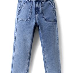 Pine Kids Denim Woven Ankle Length Washed Jeans - Blue-picture-14