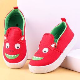 Cute Walk by Babyhug Slip On Casual Shoes with Monster Print - Red-image-74