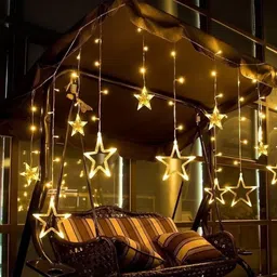 asidea 12 Stars LED Plastic Corded Electric Curtain String Lights-picture-27
