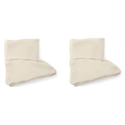 Softsens baby Bamboo Knotted Beanie Cap With Booties - Butter Cream image 3