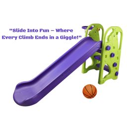 JoyRide GiraffeBaby Slide - Garden Slide in Giraffe Shape Along with One Basket Ball for Kids - Easy to Assemble and Use - Unbreakable Plastic - Indoor and Outdoor Use - Age Recommended2 Years and up Green image 3