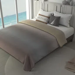 Nautica Beige & Grey AC Room 300 GSM Double Bed Dohar-picture-41