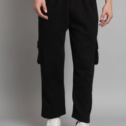 GRIFFEL Men Relaxed Fit Mid Rise Track Pants-image-92