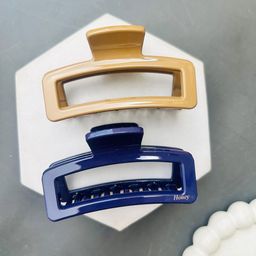 Radhya Accessories Women Set of 2 Rectangle Hair Claws-image-69