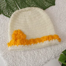 Woonie Kids Acrylic Crochet Floral Beanie-55