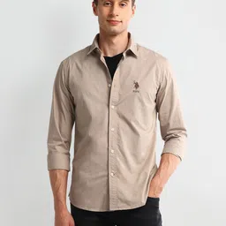 U.S. Polo Assn. Denim Co. Men Classic Slim Fit Opaque Casual Shirt-image-47