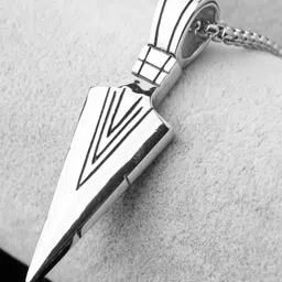 Viansh Silver-Plated Triangular Pendant With Chain image 2