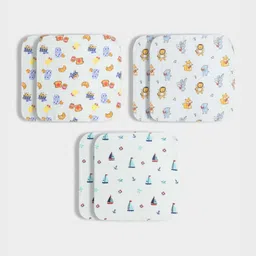 Orange Sugar Pack Of 6 Printed Cotton Muslin Napkins-image-76