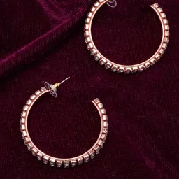 KPOP Contemporary Half Hoop Earrings-image-46
