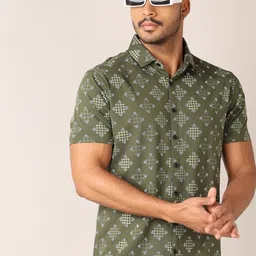 V-Mart Men Classic Floral Opaque Printed Casual Shirt-image-48