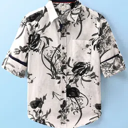Infinity Boys Floral Opaque Printed Casual Shirt-picture-26