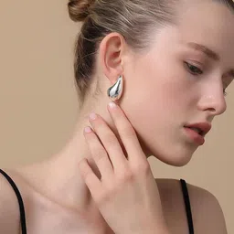 Celestria Teardrop Shaped Korean Studs image 3