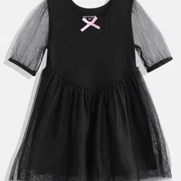 THE CHILDREN'S PLACE Girls Ruffled Tulle Dress with Bow Detail-picture-20