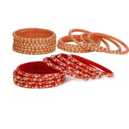 1ST TIME Peach Alloy Bangle-16