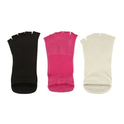 Socksxpress Studio Collection Women Pack Of 3 Anti-skid Ankle Length 5-Finger Yoga Socks-picture-6