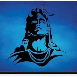 POINT ART HQ Lord Shiva With Moon Laptop Skin Decal sticker Glossy Vinyl Fits Size Bubble Free Vinyl Laptop Decal 15.6-image-22