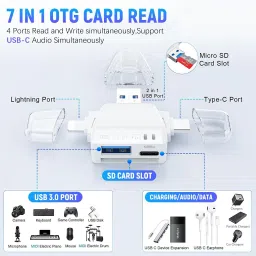 ZITRONIX 7in1 Micro SD Multi Reader Card Adapter Universal Card Reader image 3