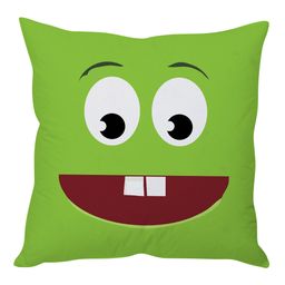 Stybuzz Eyes And Mouth Cushion Cover - Green-image-19