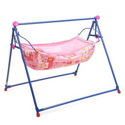 Mothertouch Indo Cradle Bear Print - Pink Blue-10