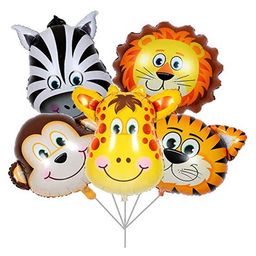 Balloon Junction Animal Face Foil Balloons - Pack of 5-image-21
