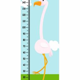 WENS Egret Height Measurement Removable Wall Sticker - Multicolor-image-86